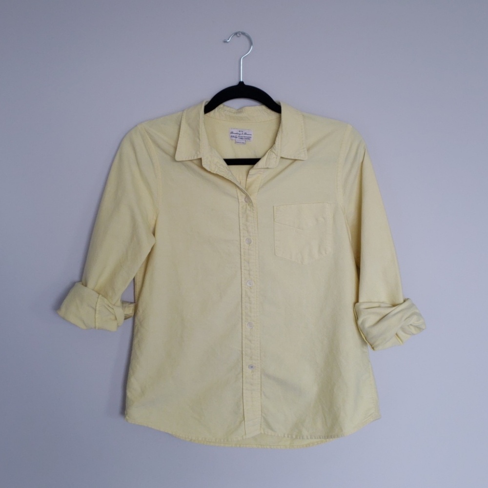 Madewell Pastel Yellow Oxford